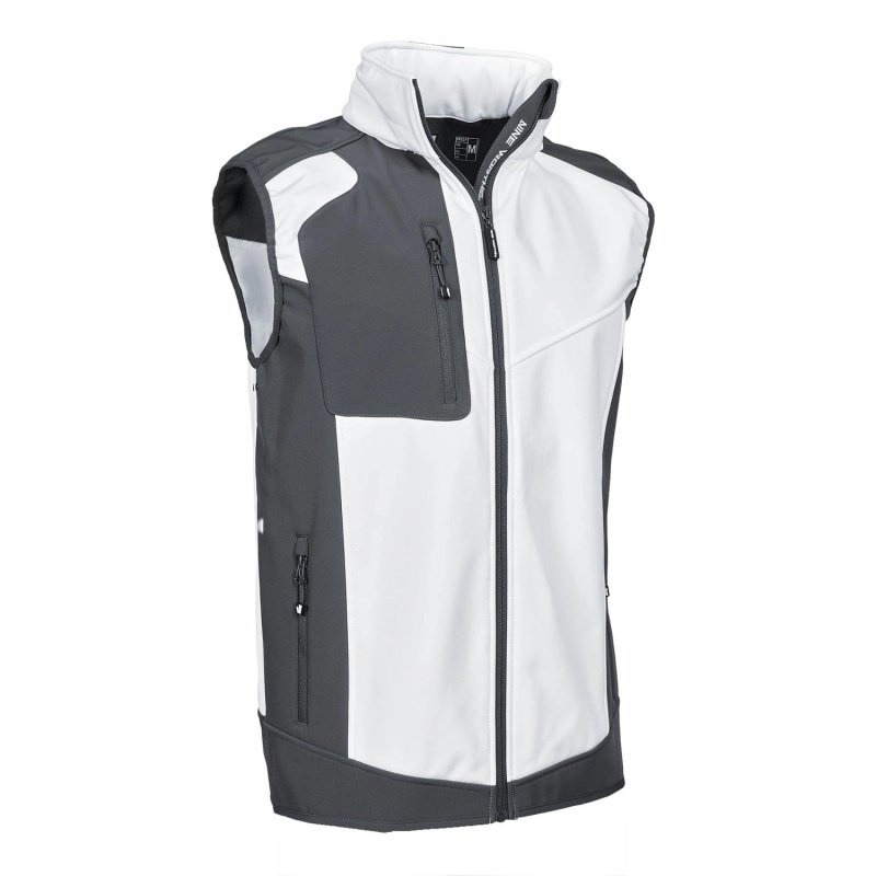 NINE WORTHS Pracovní vesta FABIO, bílá, vel. XXL