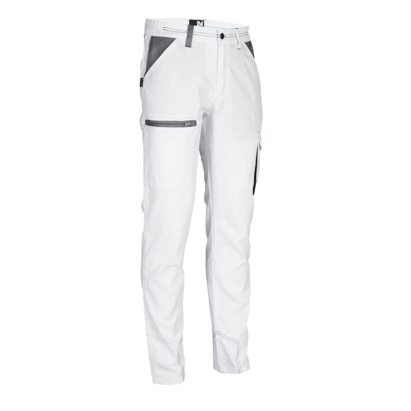 NINE WORTHS Pracovní kalhoty MARLOW, bílá, vel. 56