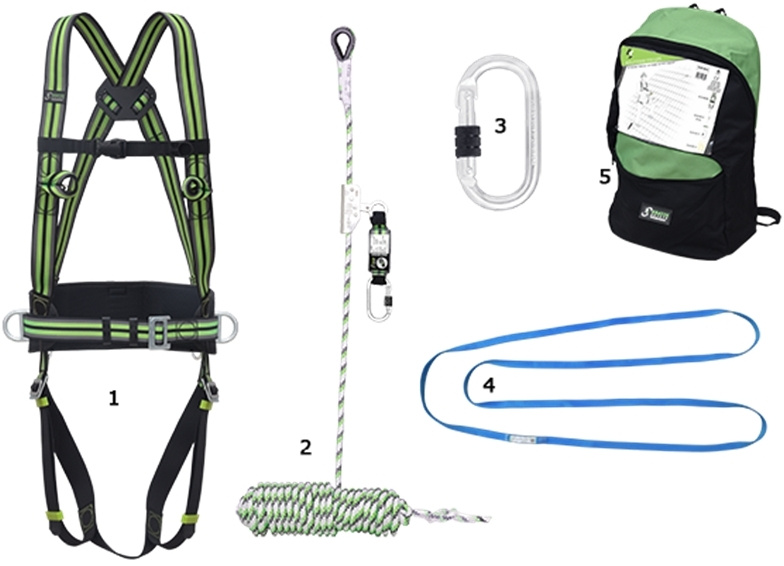 Souprava na šikmé střechy Kratos Safety FA8010401