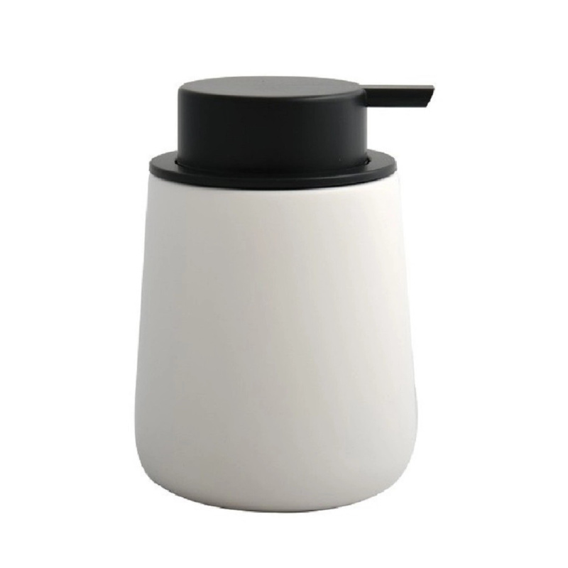 MSV Keramický dávkovač mýdla Maonie, bílá, pr. 8,5 x 12,5 cm