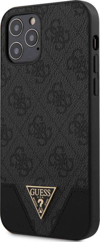 Guess 4G Triangle kryt iPhone 12/12 Pro 6.1" šedý
