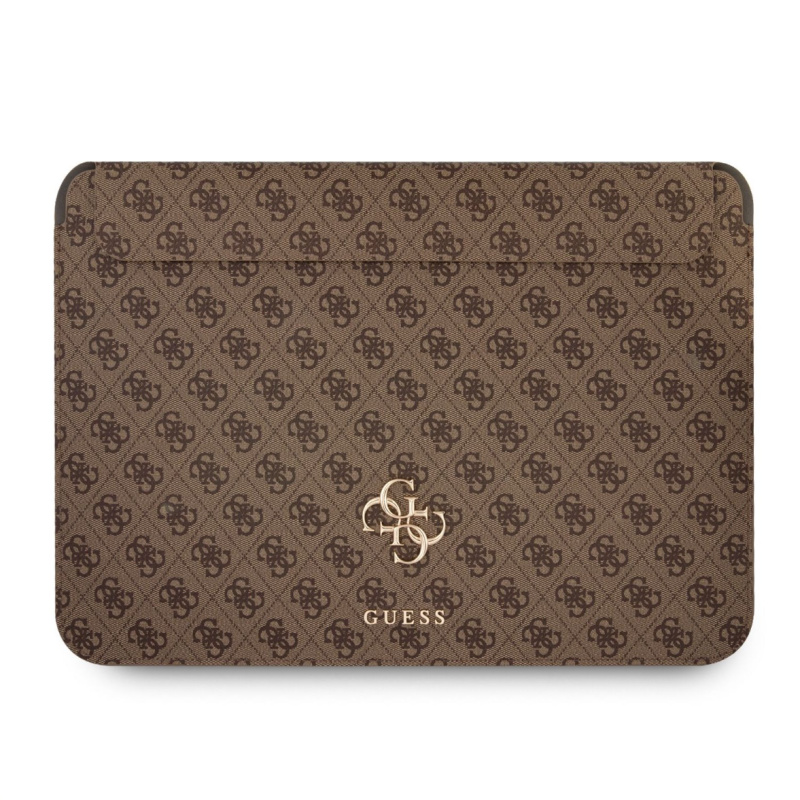 Guess 4G Metal Logo Computer Sleeve 13" – Hnědá