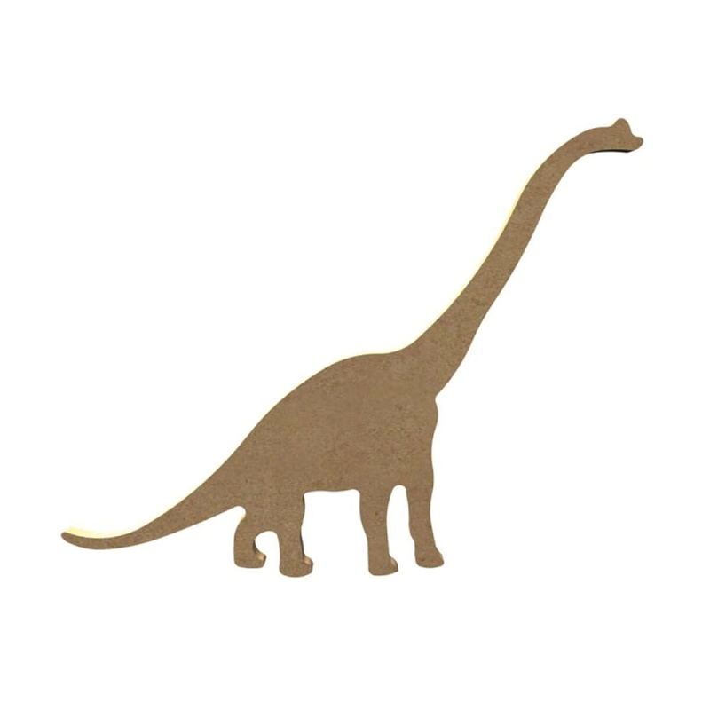 Gomille Dřevěný výřez k dekoraci Gomille, 20x14 cm - Brachiosaurus