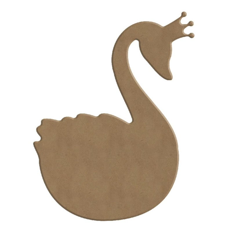 Gomille Dřevěný výřez k dekoraci Gomille, 11x14 cm - Labutí princezna