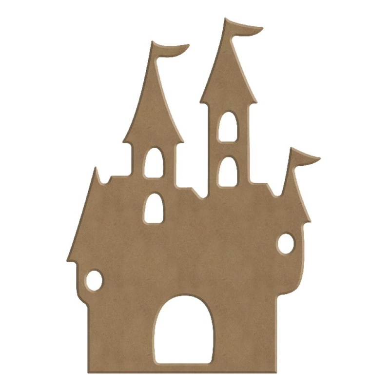 Dřevěný výřez k dekoraci Gomille, 12 x 17 cm – zámek Aladine
