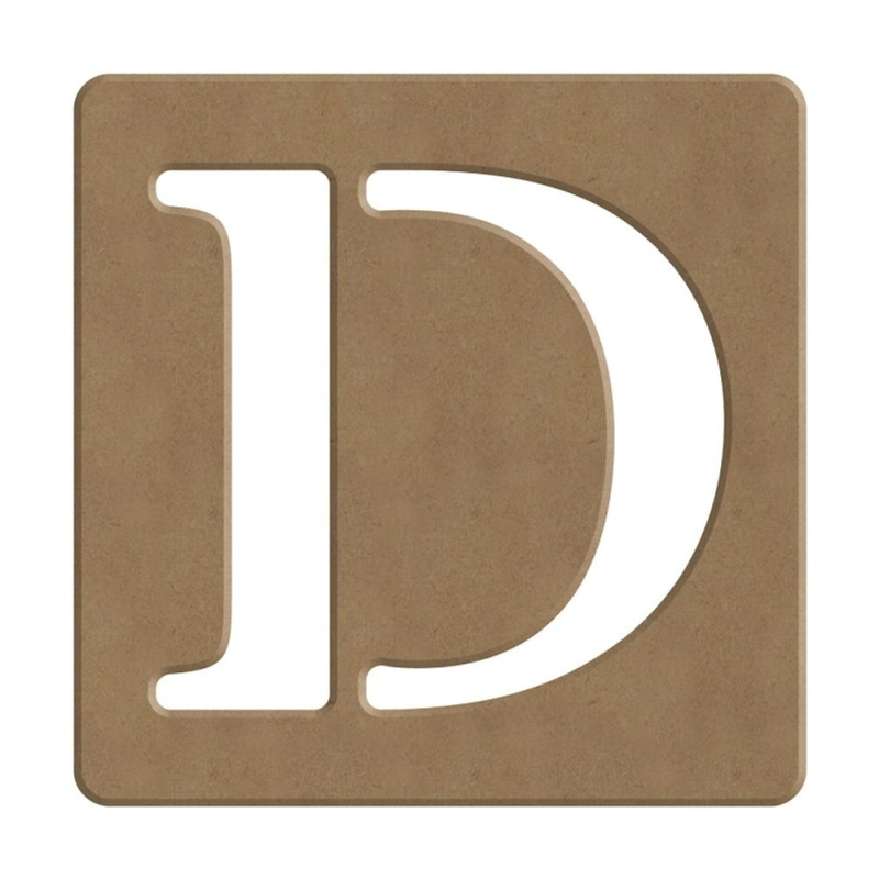 Gomille Dřevěný výřez k dekoraci Gomille, 10 cm - Scrabble abeceda - VYBERTE PÍSMENO - Dřevěný výřez k dekoraci Gomille, 10 cm - Scrabble písmeno D