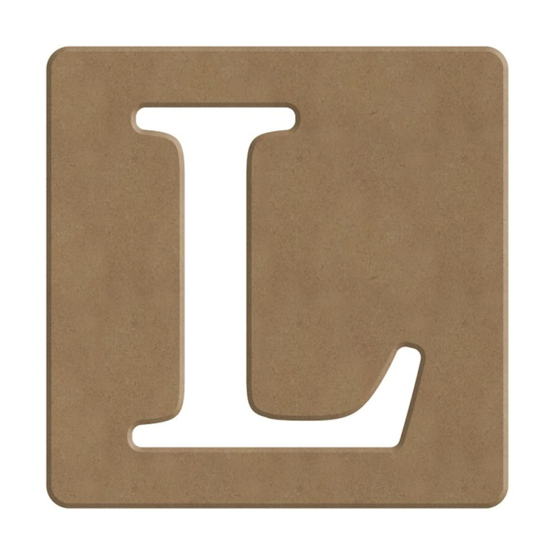 Gomille Dřevěný výřez k dekoraci Gomille, 10 cm - Scrabble abeceda - VYBERTE PÍSMENO - Dřevěný výřez k dekoraci Gomille, 10 cm - Scrabble písmeno L