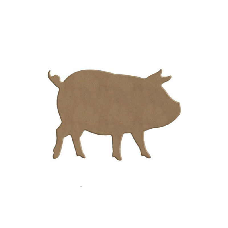 Dřevěný výřez k dekoraci Gomille, 14 x 10 cm – prasátko Aladine