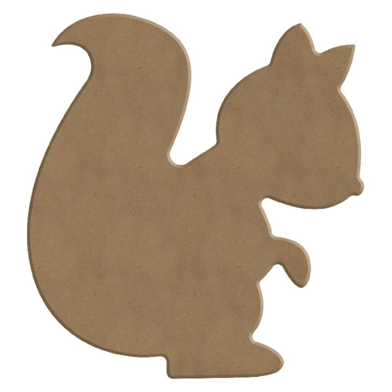 Gomille Dřevěný výřez k dekoraci Gomille, 12x13 cm - Veverka