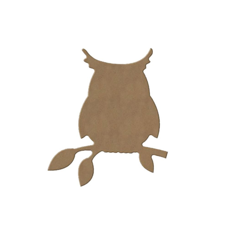 Dřevěný výřez k dekoraci Gomille, 12 x 15 cm – sova Aladine