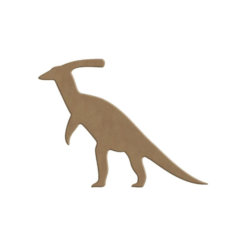 Dřevěný výřez k dekoraci Gomille, 15 x 11 cm – parasaurolophus Aladine