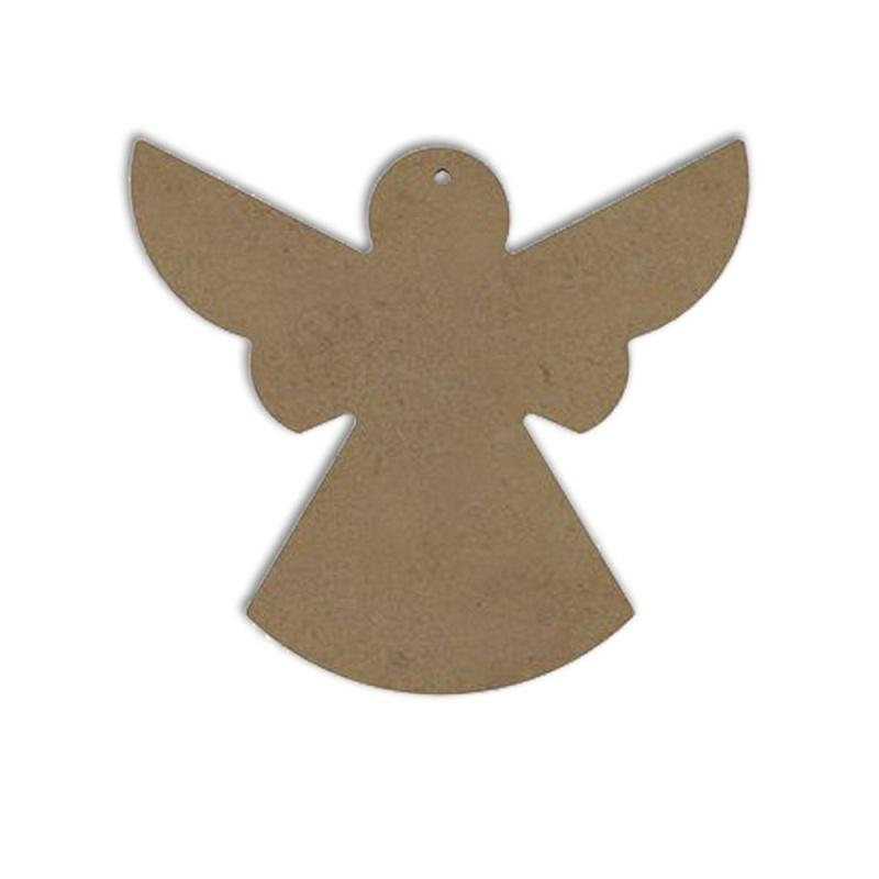 Gomille Dřevěný výřez k dekoraci Gomille, závěsný, 15x13 cm - Anděl