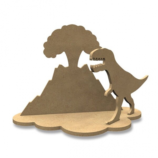 Kreativní dřevěná sada Aladine Gomille Tyranosaurus a sopka Aladine