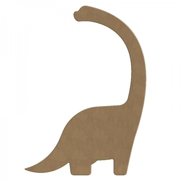 Dřevěný výřez k dekoraci Gomille, 18 x 29 cm – diplodocus Aladine