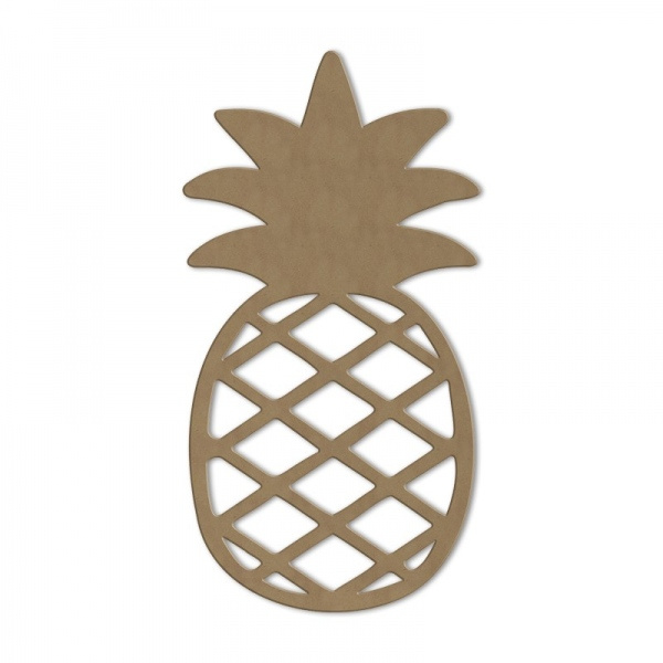 Dřevěný výřez - Ananas, obrys Aladine