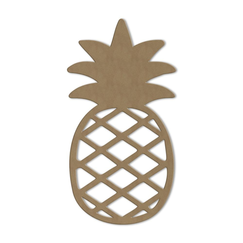 Dřevěný výřez - Ananas, obrys Aladine