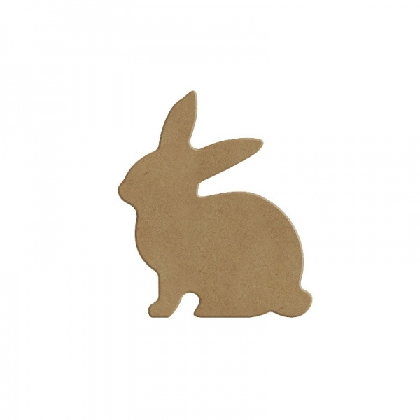 Dřevěný výřez k dekoraci Gomille, 5 x 6 cm – králíček Aladine
