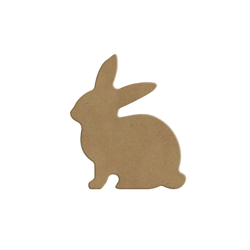 Dřevěný výřez k dekoraci Gomille, 5 x 6 cm – králíček Aladine