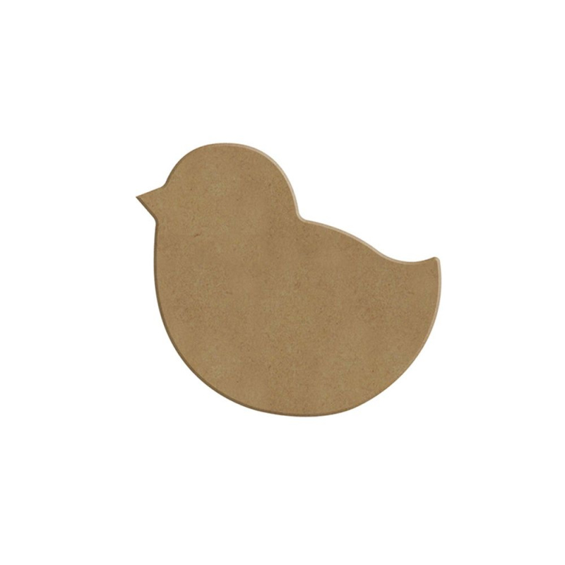 Dřevěný výřez k dekoraci Gomille, 6 x 5,4 cm – kuře Aladine