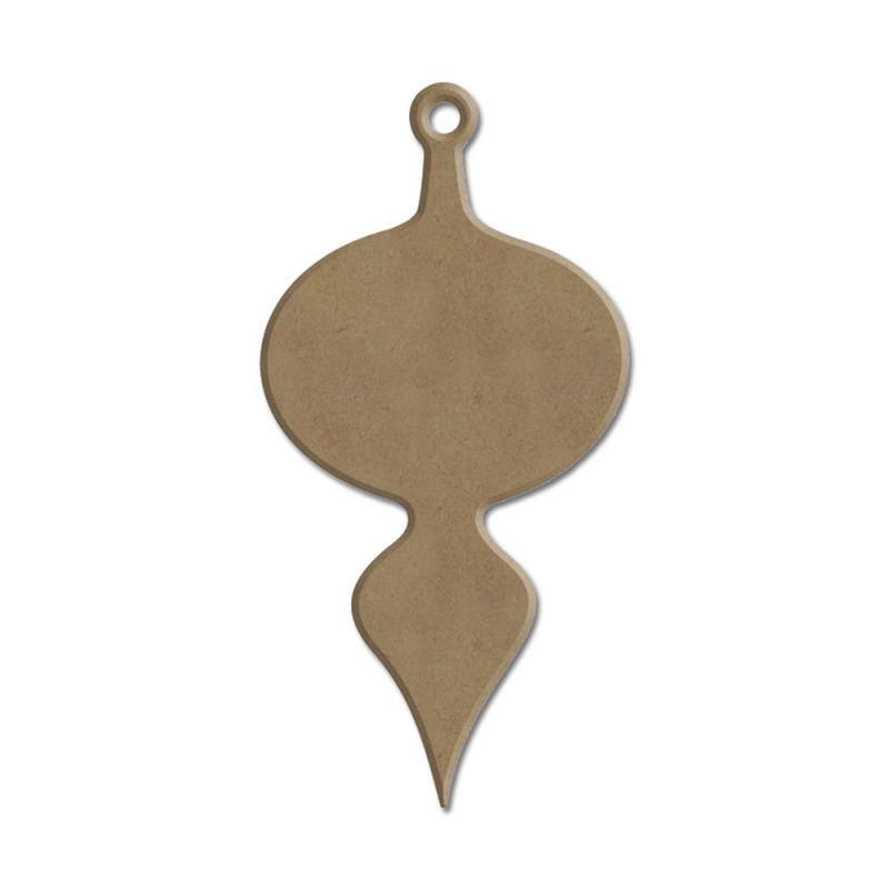 Dřevěný výřez k dekoraci Gomille závěsný, 5 x 10 cm – ozdoba Aladine