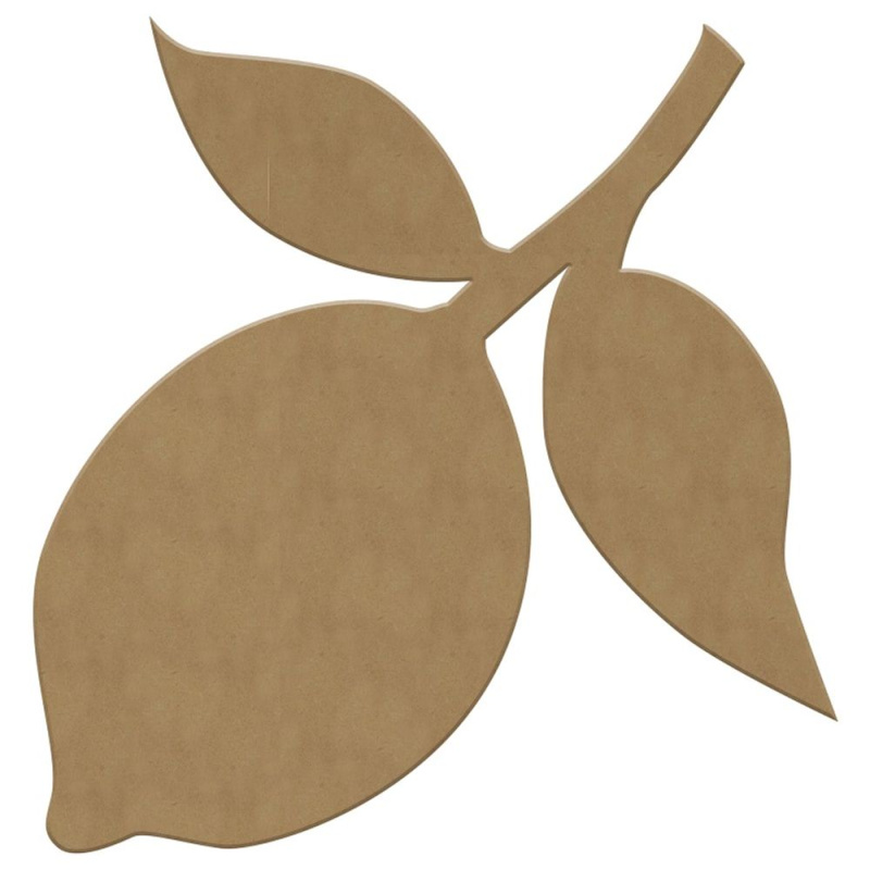 Gomille Dřevěný výřez k dekoraci Gomille, 20x23 cm - Citron