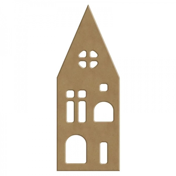 Dřevěný výřez k dekoraci Gomille, 6x17 cm - Domeček 1 Aladine