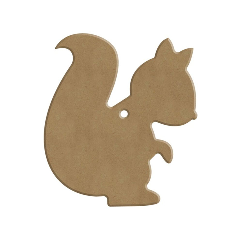 Gomille Dřevěný výřez k dekoraci Gomille, závěsný, 9x10 cm - Veverka