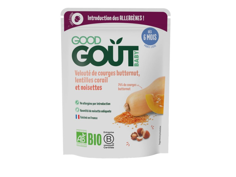 GOOD GOUT Dýňová polévka s červenou čočkou a lísk. oříšky BIO 190 g