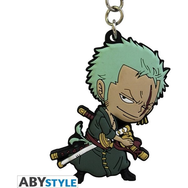 Gumová klíčenka Abysse Corp One Piece - Zoro Vícebarevná