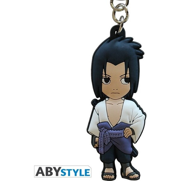 Gumová klíčenka Abysse Corp Naruto Shippuden - Sasuke Vícebarevná
