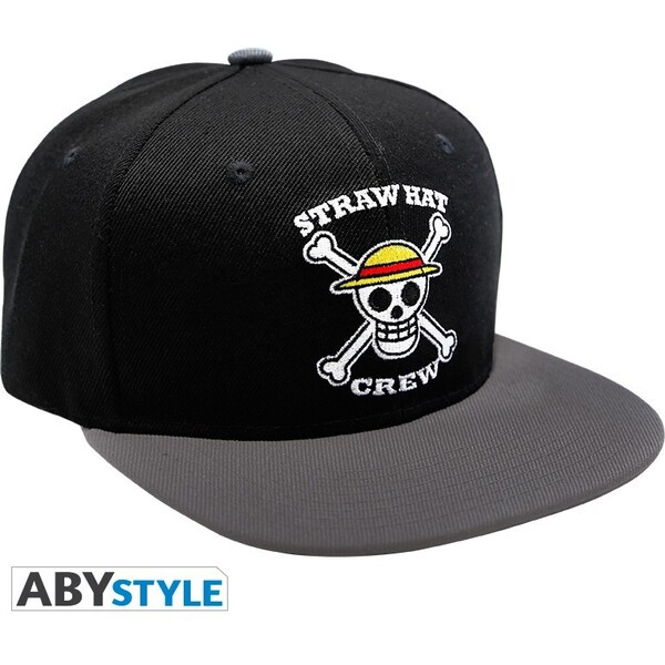 Kšiltovka Abysse Corp One Piece - Skull (snapback) Černá/šedá