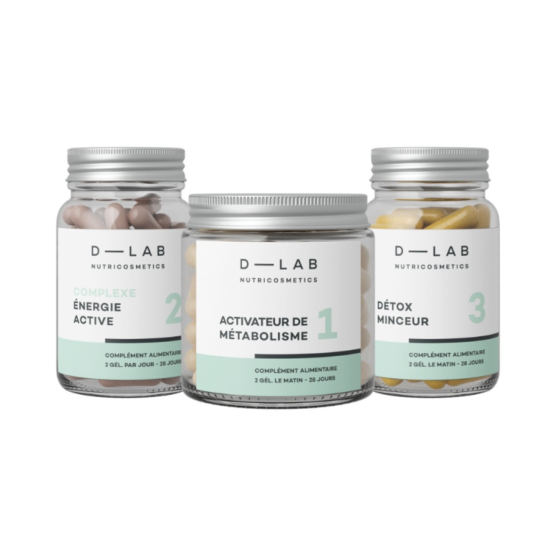 D-LAB Program Spalování tuků Metabolism + Energy + Detox 3x56 kapslí
