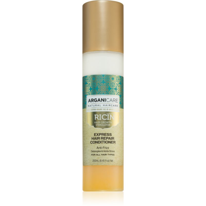 Arganicare Ricin Express Hair Repair Conditioner bezoplachový kondicionér pro poškozené vlasy 250 ml
