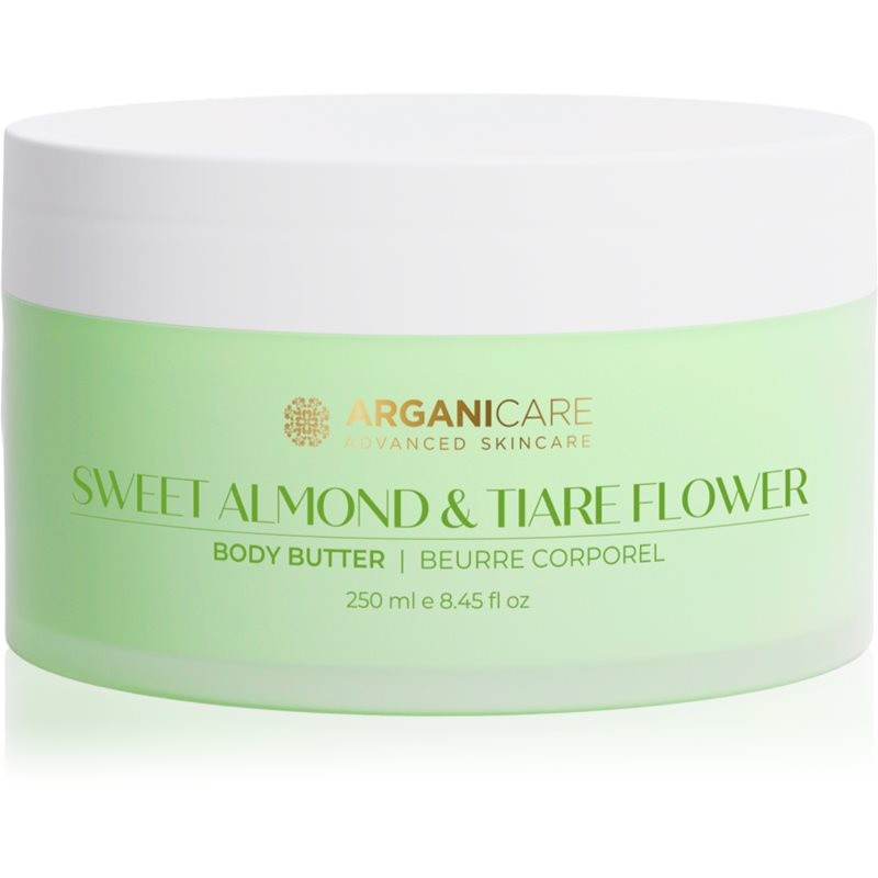 Arganicare Body Butter Almond & Tiare Flower tělové máslo s bambuckým máslem 250 ml