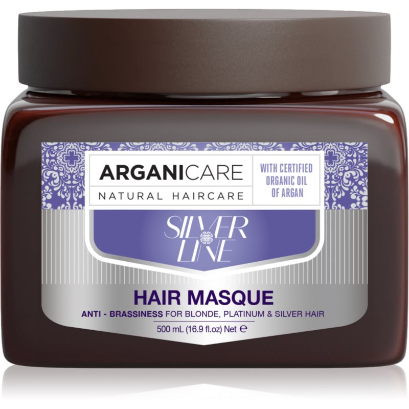 Arganicare Silver Hair Mask maska na vlasy neutralizující žluté tóny 500 ml