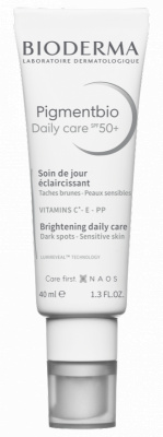 Bioderma Pigmentbio Daily Care SPF 50+ zesvětlující krém na pigmentové skvrny SPF 50+ 40 ml