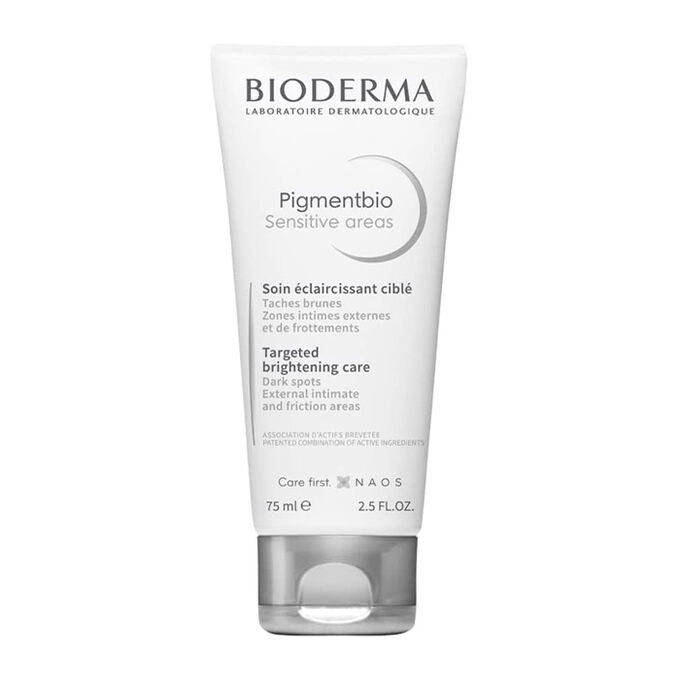 Bioderma Pigmentbio Sensitive Areas rozjasňující tělový krém proti tmavým skvrnám 75 ml