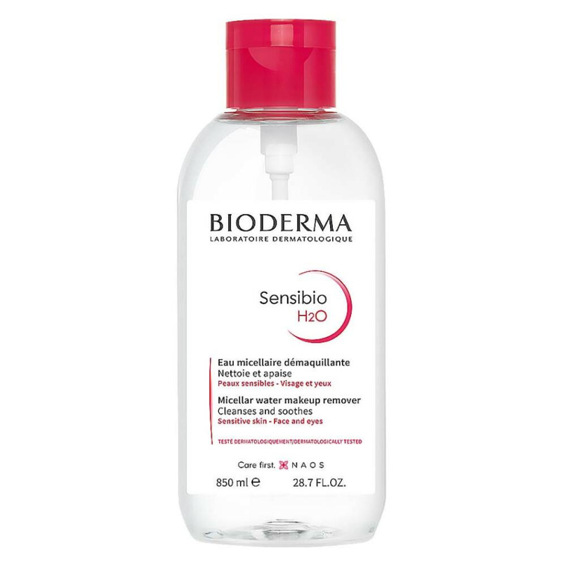 Bioderma Sensibio H2O micelární voda pro citlivou pleť s dávkovačem 850 ml