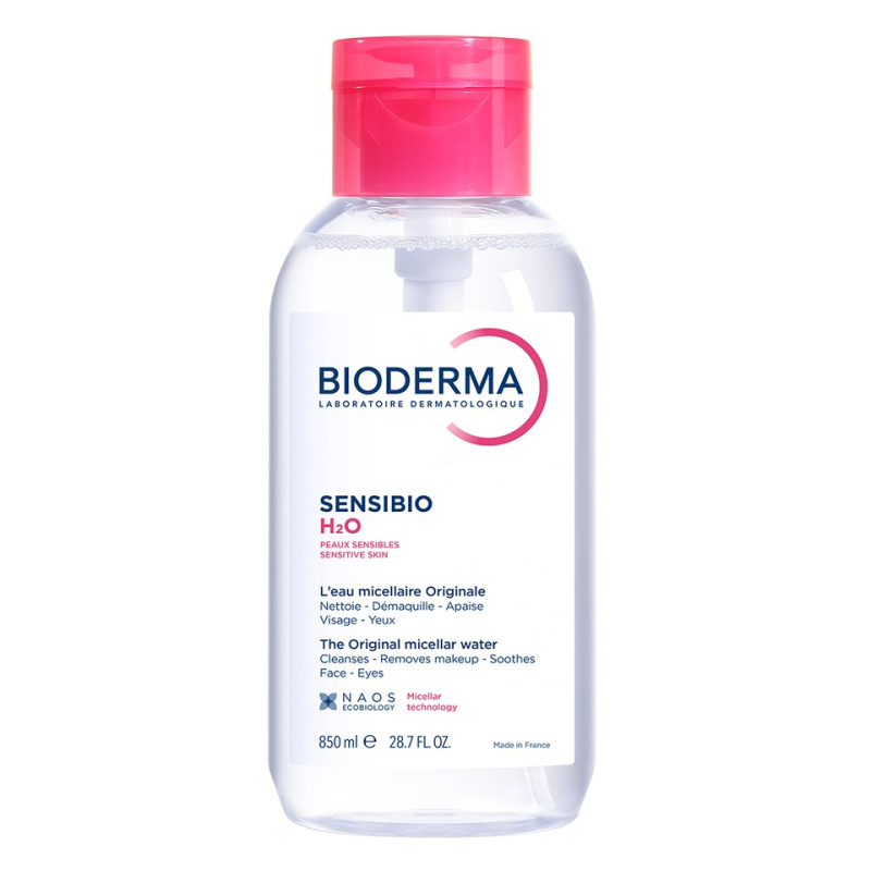 Bioderma Sensibio H2O micelární voda pro citlivou pleť s dávkovačem 850 ml