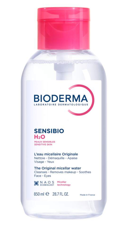 Bioderma Sensibio H2O micelární voda pro citlivou pleť s dávkovačem 850 ml