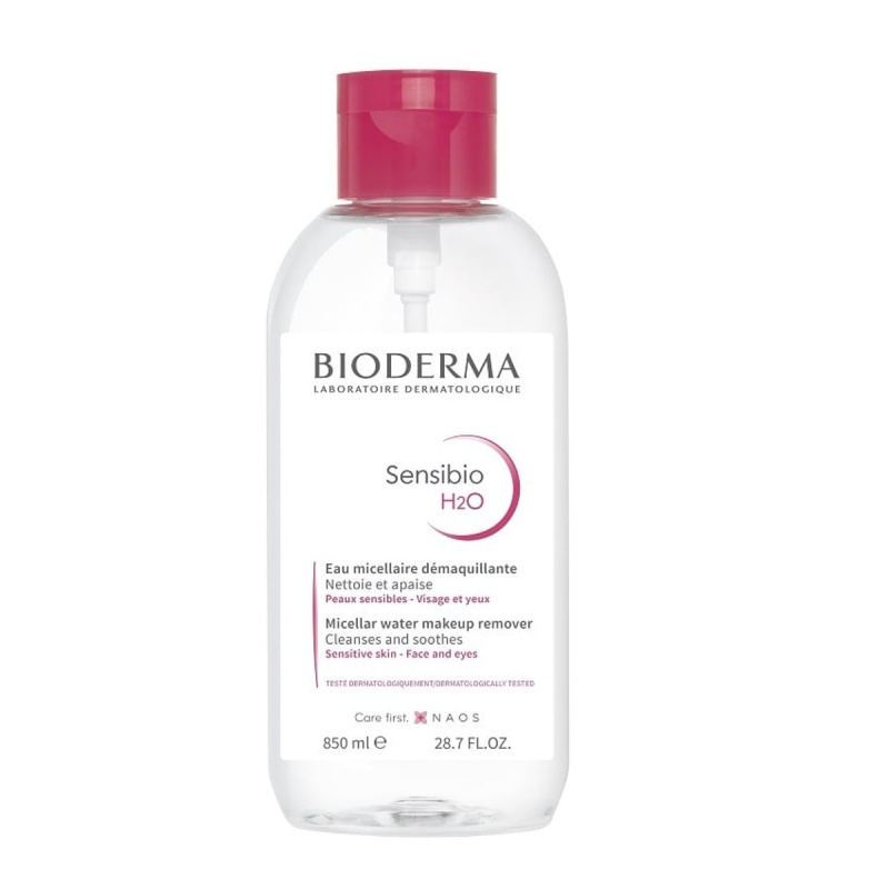Bioderma Sensibio H2O micelární voda pro citlivou pleť s dávkovačem 850 ml
