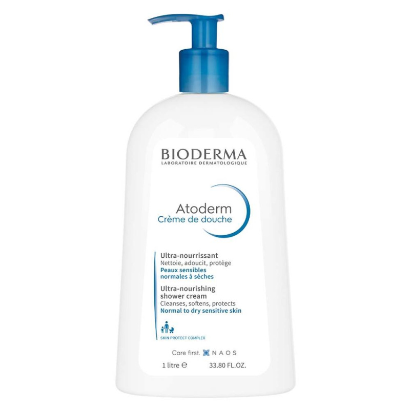 Bioderma Atoderm Sprchový Krém výživný sprchový krém pro normální až suchou citlivou pokožku 1000 ml
