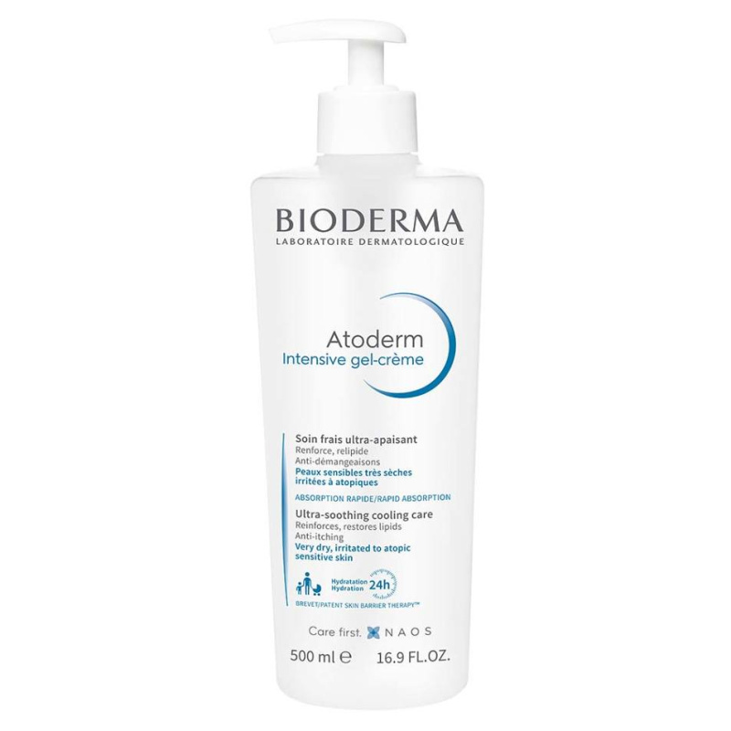 Bioderma Atoderm Intensive Gel-Cream zklidňující péče pro velmi suchou citlivou a atopickou pokožku 500 ml