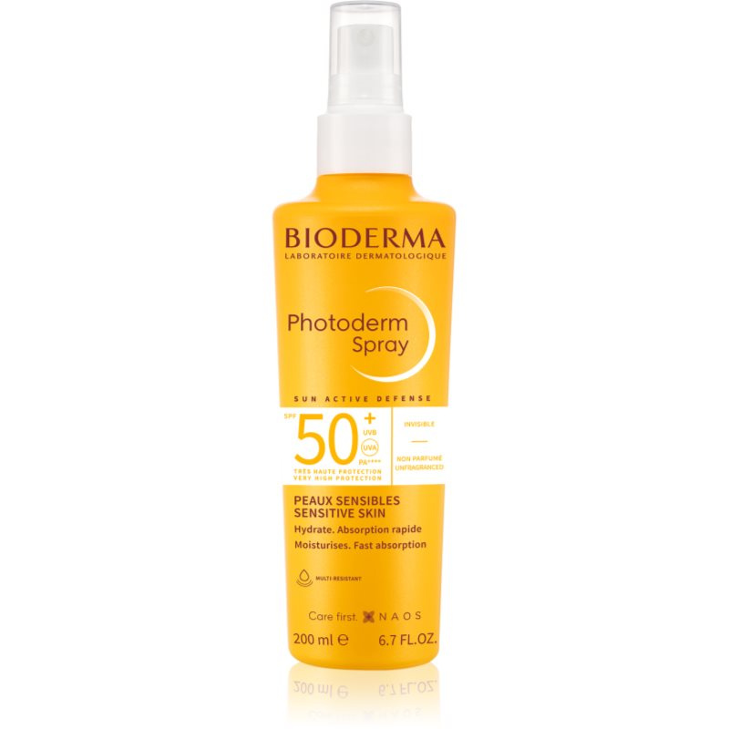 Bioderma Photoderm Sprej SPF 50+ ochranné opalovací mléko ve spreji SPF 50+ 200 ml