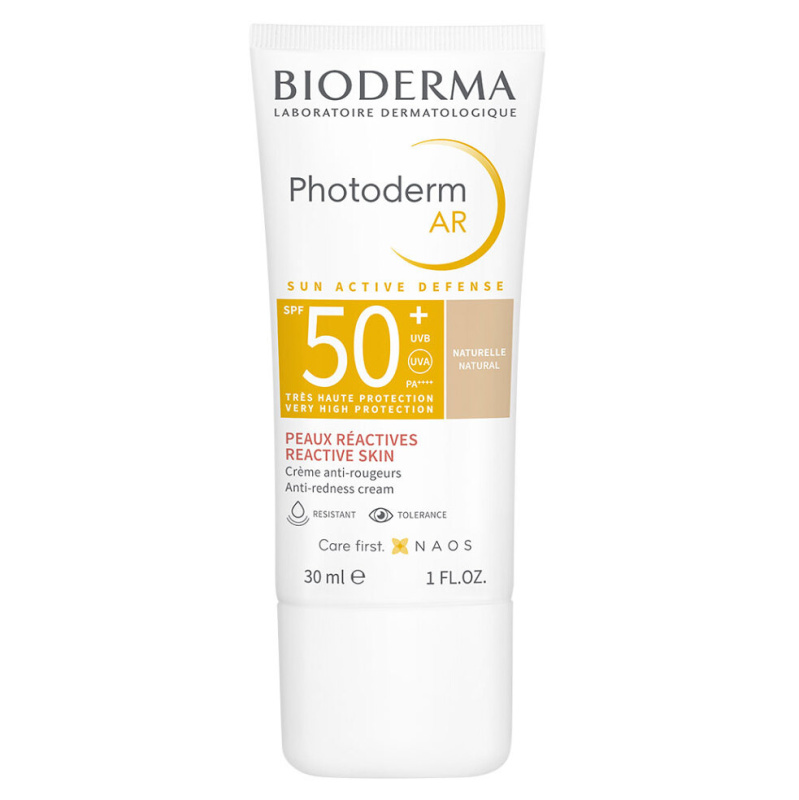 Bioderma Photoderm AR tónovací ochranný krém pro velmi citlivou pleť se sklonem k začervenání SPF 50+ odstín Natural 30 ml