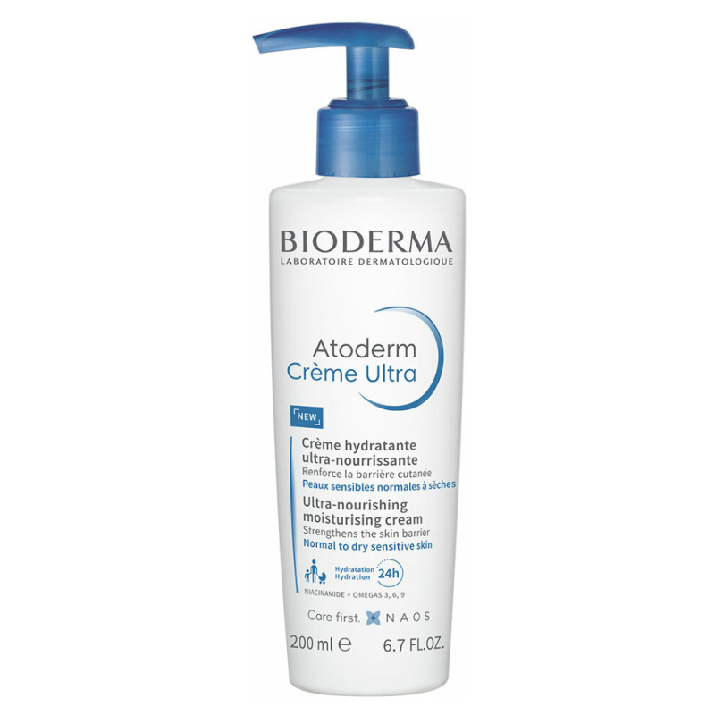 Bioderma Atoderm Créme Ultra vyživující tělový krém pro normální až suchou citlivou pokožku bez parfemace 200 ml