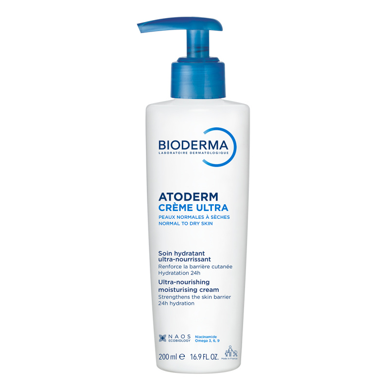 Bioderma Atoderm Créme Ultra vyživující tělový krém pro normální až suchou citlivou pokožku bez parfemace 200 ml