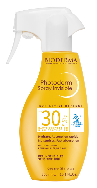 Bioderma Photoderm Sprej SPF 30 osvěžující opalovací sprej na obličej SPF 30 300 ml