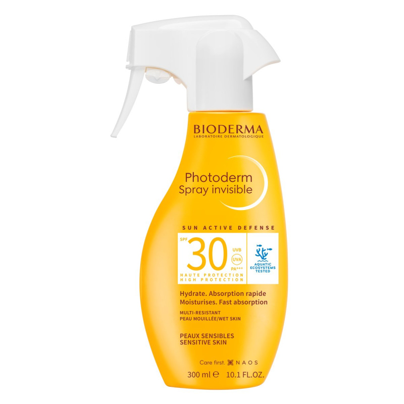 Bioderma Photoderm Sprej SPF 30 osvěžující opalovací sprej na obličej SPF 30 300 ml