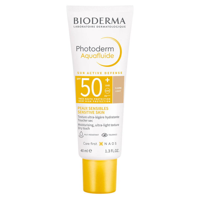 Bioderma Photoderm Aquafluid ochranný tónovaný fluid na obličej SPF 50+ odstín Claire 40 ml